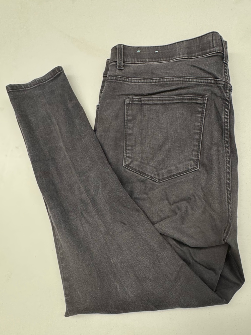 LuLaRoe Women's Skinny Jeans Washed Black Denim tummy control waistband sz 40/20